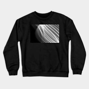 Abstract wave and curved lines illustration black and white Crewneck Sweatshirt